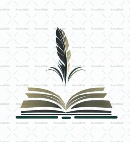Offenes Buch und Feder